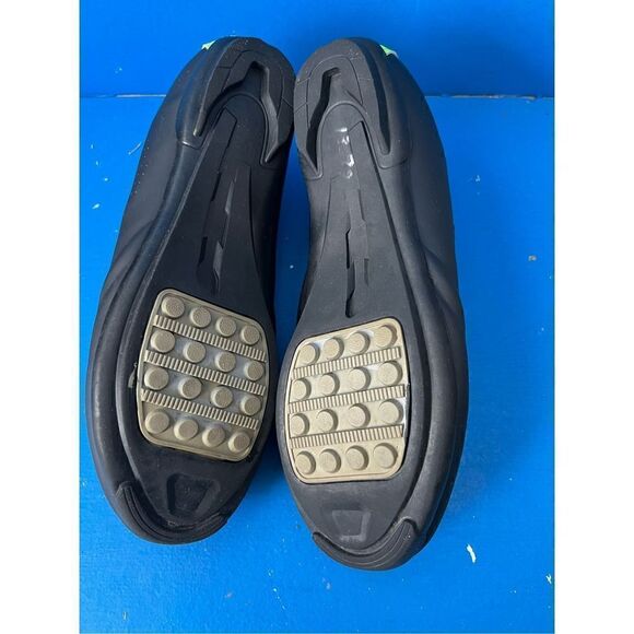 Speed Microtex Unisex Cycling Shoe Men 9.5 Black Green Neon - Picture 6 of 6